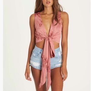Billabong tie wrap tank top